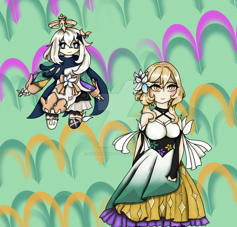 Genshin Impact Fanart Lumine And Paimon By Cheshiremkitty On Deviantart Genshin Impact Fanart Lumine And Paimon By Cheshiremkitty On Deviantart