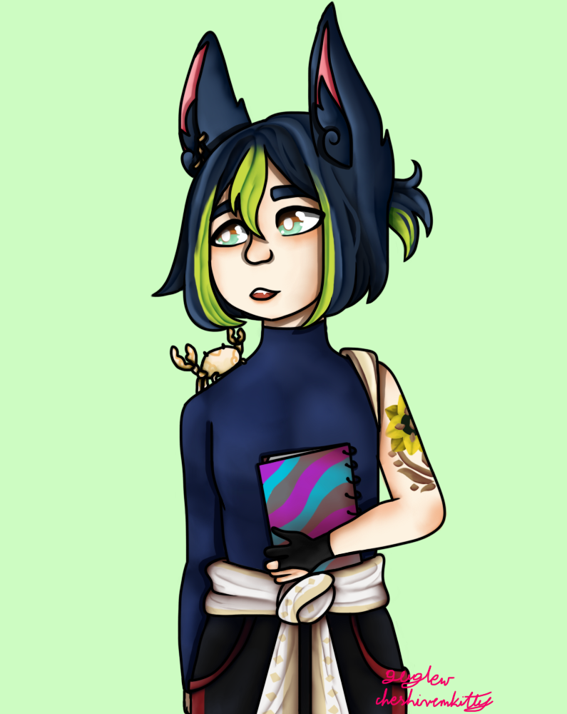 Genshin Modern Tighnari + speedpaint by cheshiremkitty on DeviantArt