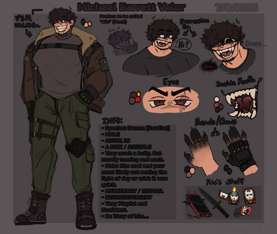 Mic Reference sheet by MysticAnger105 on DeviantArt