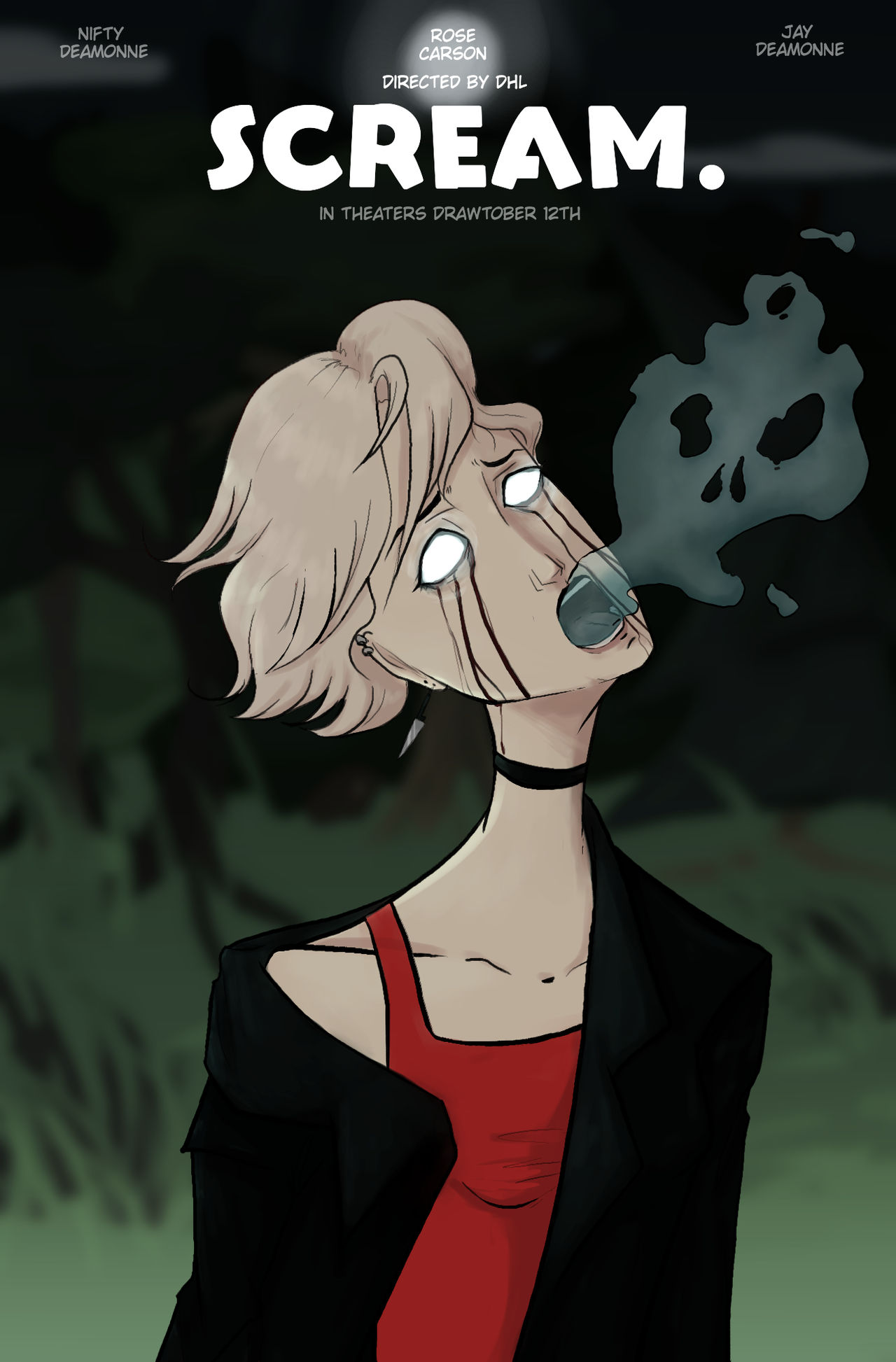 Drawtober Day 12 : Scream by DIYhumanleather on DeviantArt