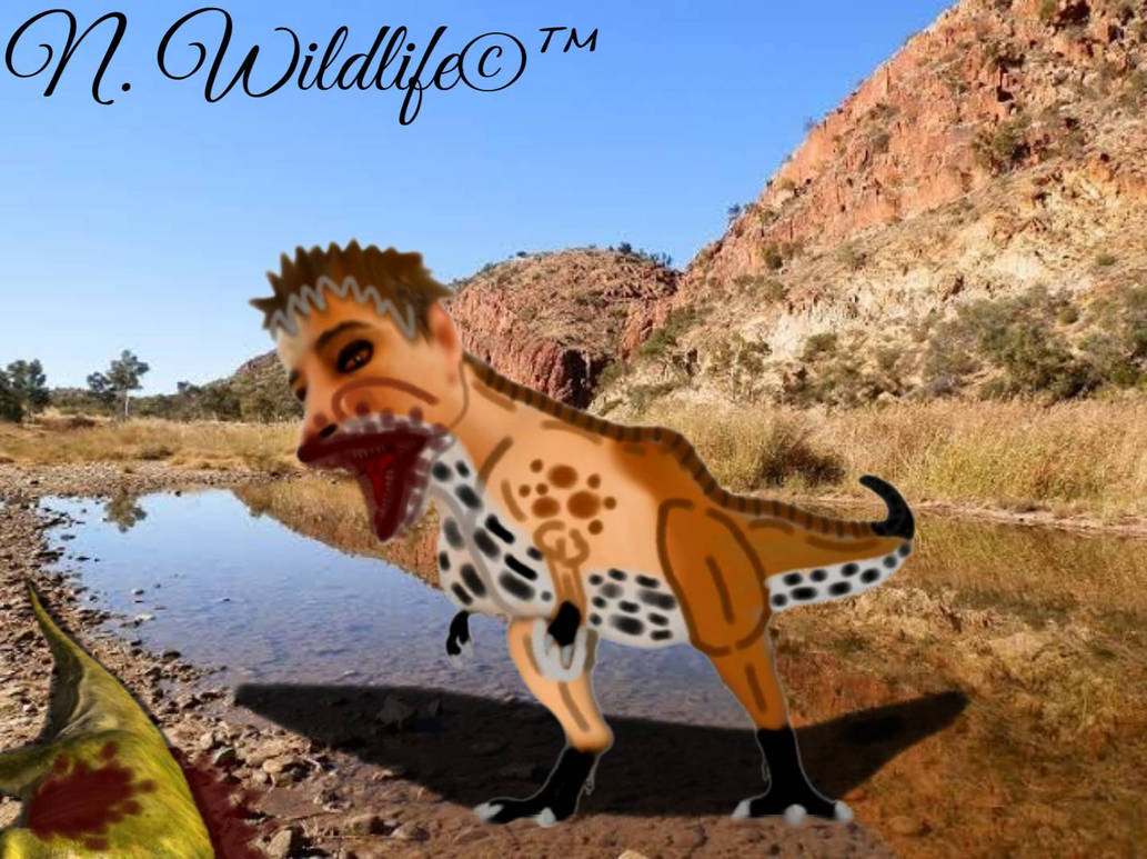 T-Rex eats Muttaburrasaurus by ViniciusPeterson2023 on DeviantArt