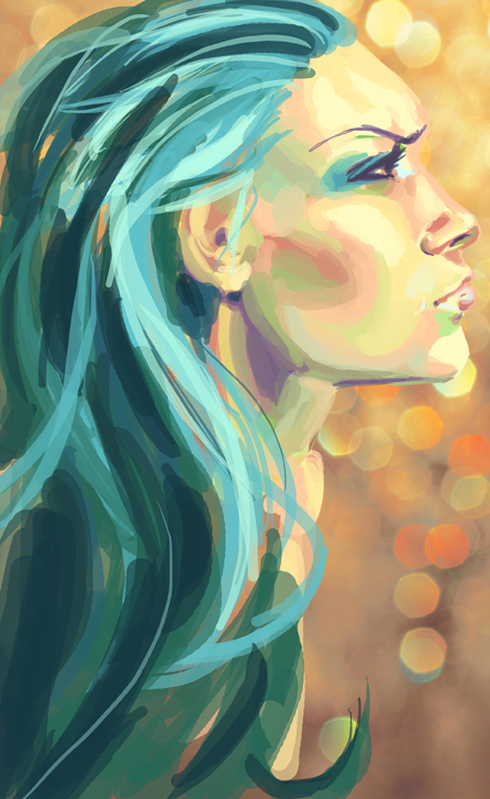 Speedpaint - Turquoise