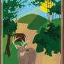 Vintage Travel Poster - Whitetail Woods