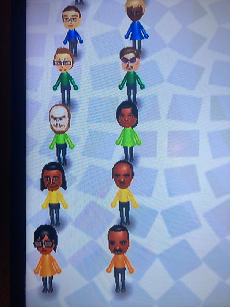 All 100 CPU Miis on the Mii Channel (+My Wii Mii) by GunnarOfBrookhaven ...