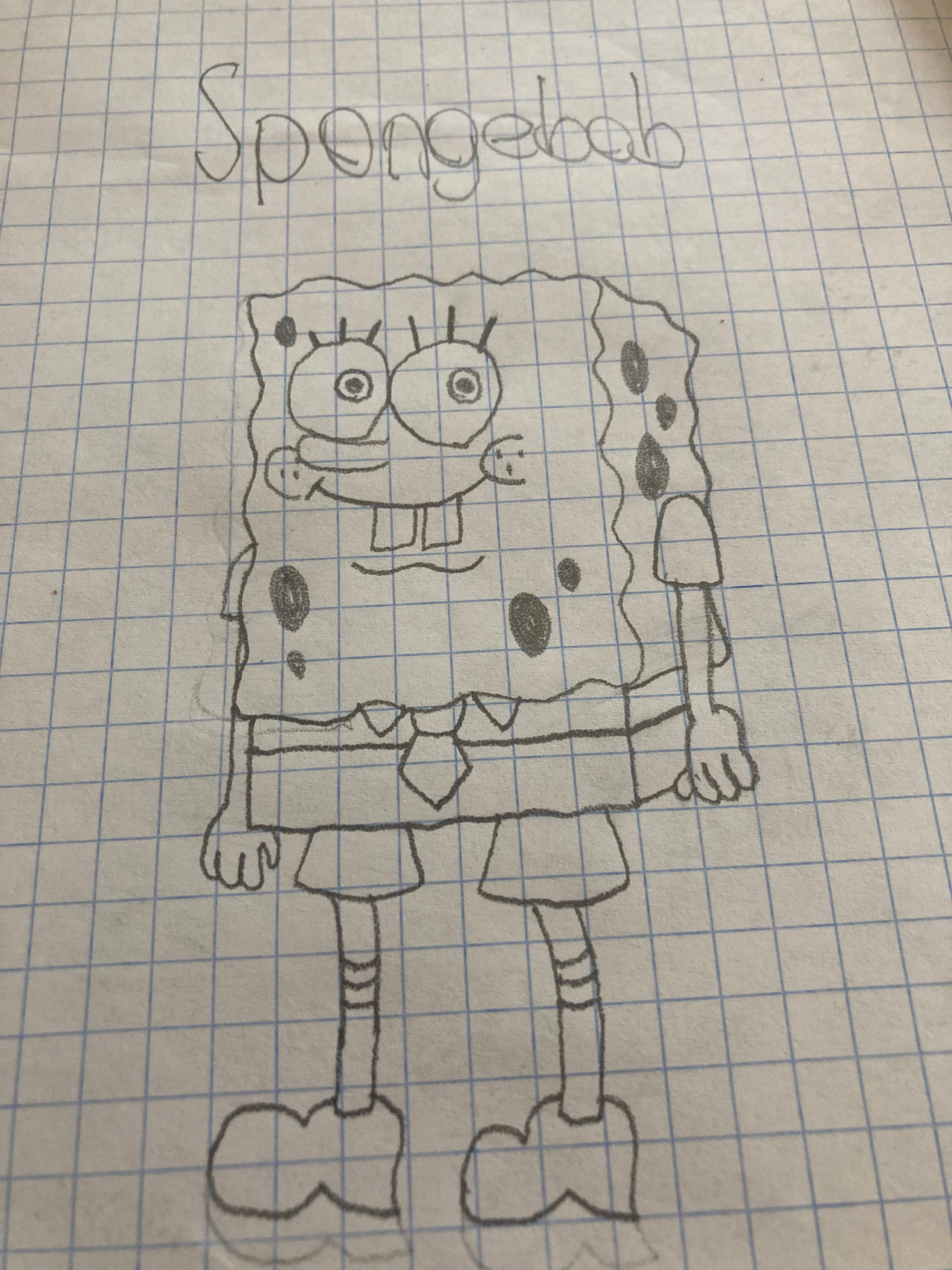 A Drawing of SpongeBob SquarePants by GUNN4R-THE-STUNN4R on DeviantArt