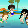 Pool Time With Nick, Shohei, Keiko, and Abby