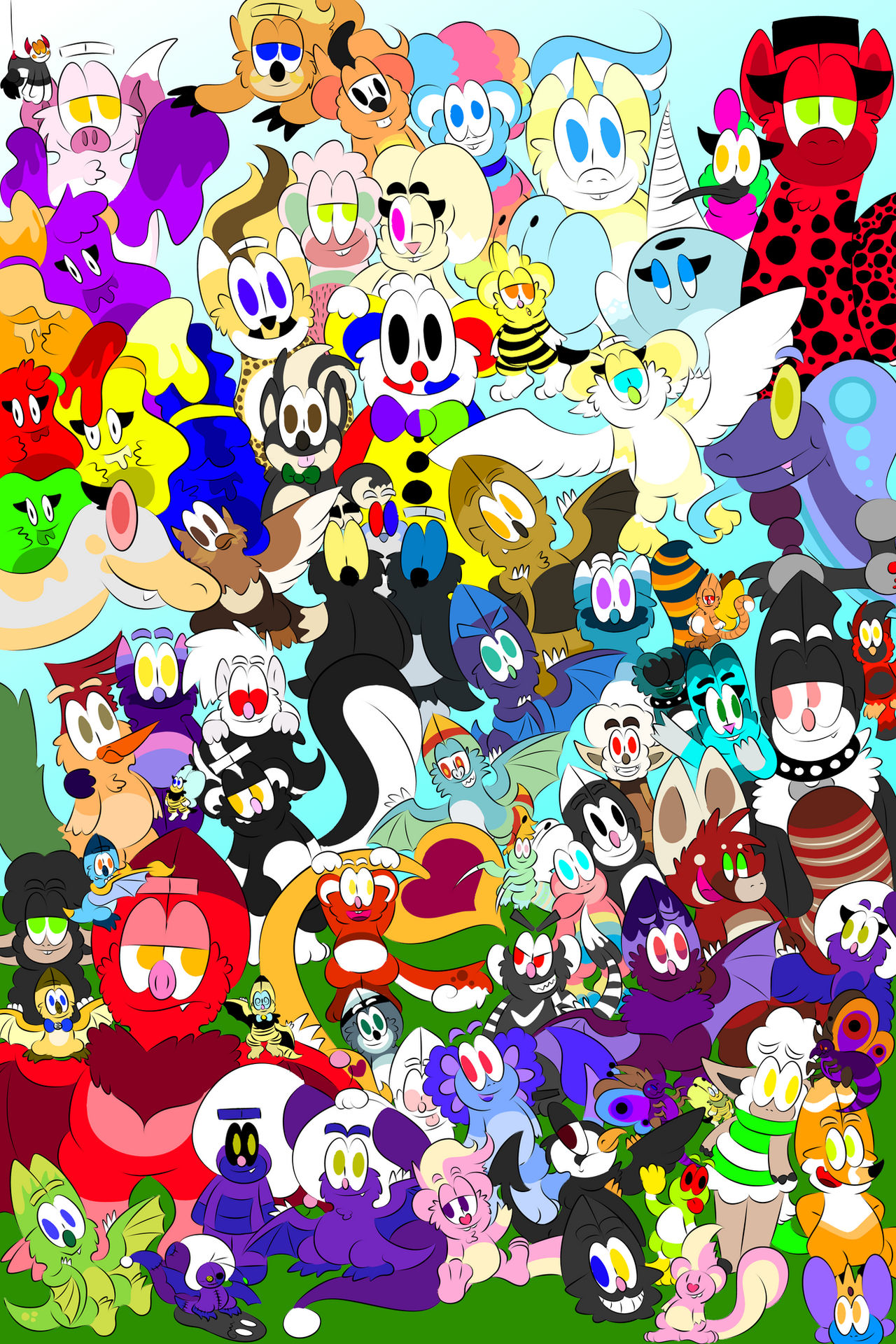 Characters Collages Deviantart My Character Collage by NightNightLight on DeviantArt