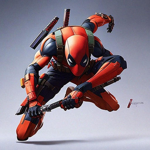 Deadpool jumping by JurassicParkFan1 on DeviantArt