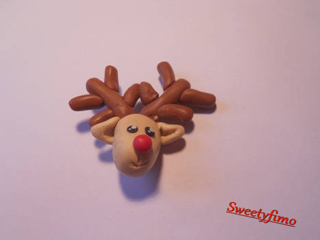 Christmas fimo reindeer