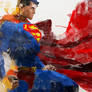 Superman Water colour