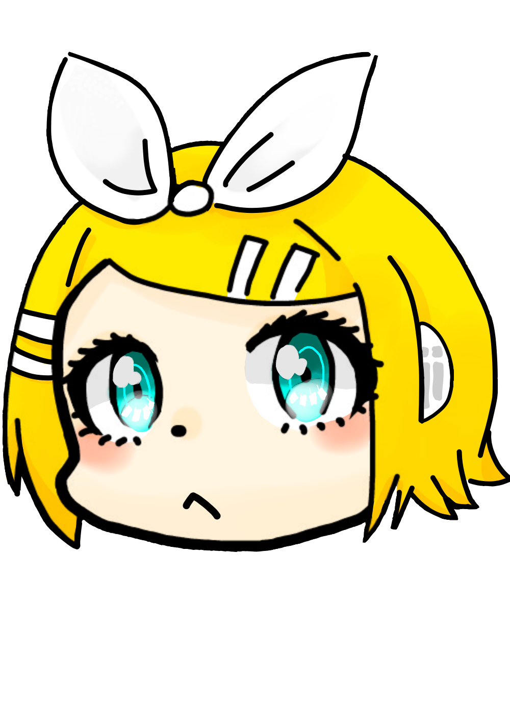 Chibi Rin Fanarrt Chibi Rin Kagamine by creamiespuffs on DeviantArt