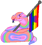 F2U // Homosexual Biromantic Snake Pride