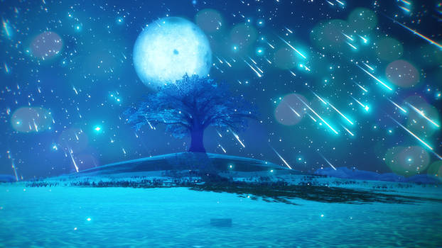 MMD With the moon wallpaper