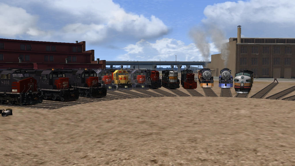 Deviantart Sp Train Every SP engine I have in Railworks by LoneSpartan224 on DeviantArt
