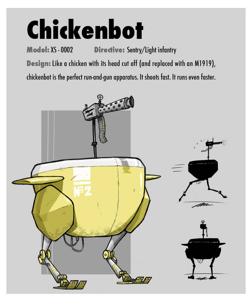 Chickenbot by stevenDraws on DeviantArt