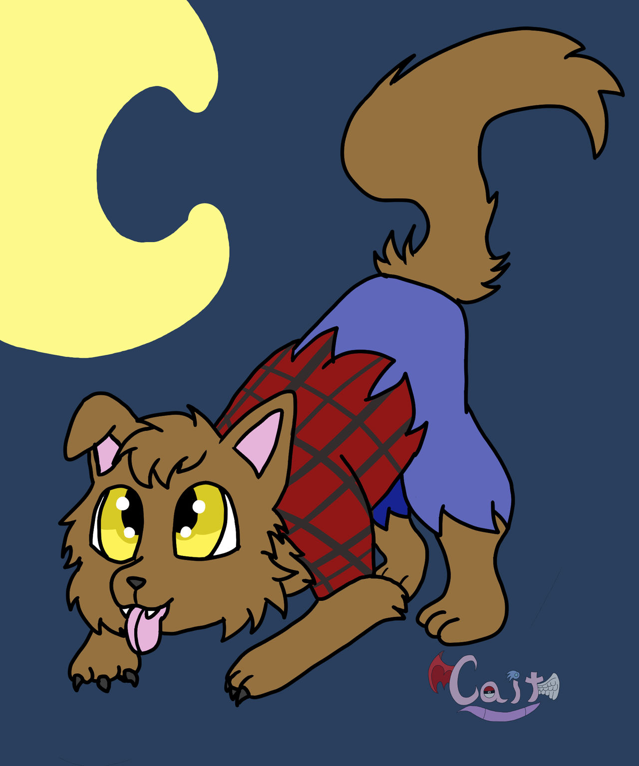 Cute WereWolf by CaitlinTheLucario on DeviantArt