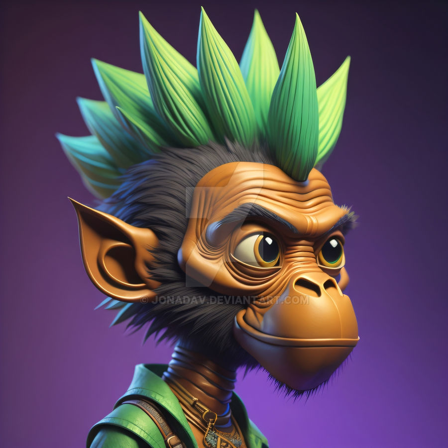 Funky Ape 09 By JonaDav On DeviantArt funky-ape-09-by-jonadav-on-deviantart