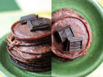 Chocolate pancakes by brunettitude