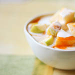 Chopped apple and yogurt by brunettitude