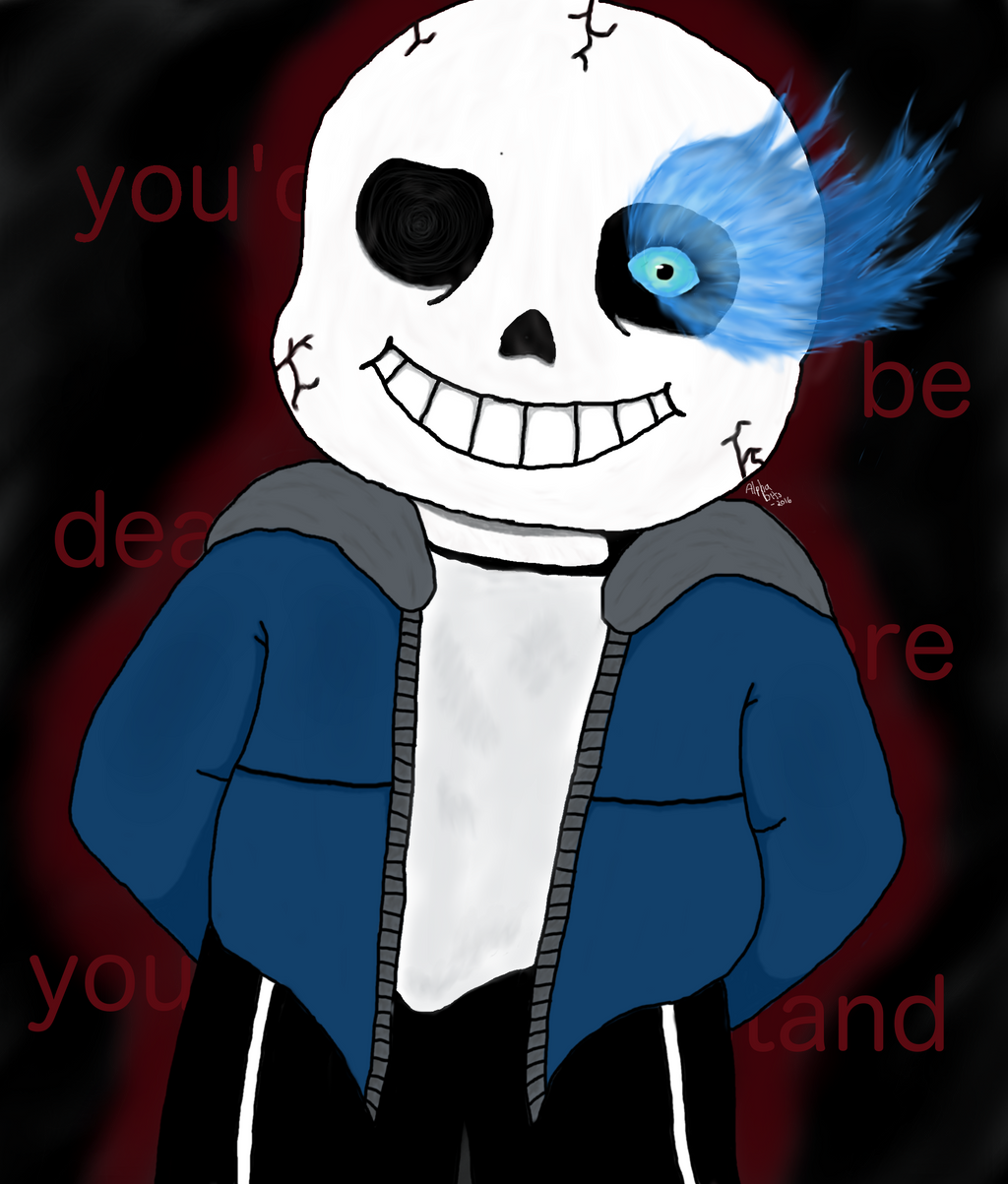angry sans by xAlphaBits on DeviantArt