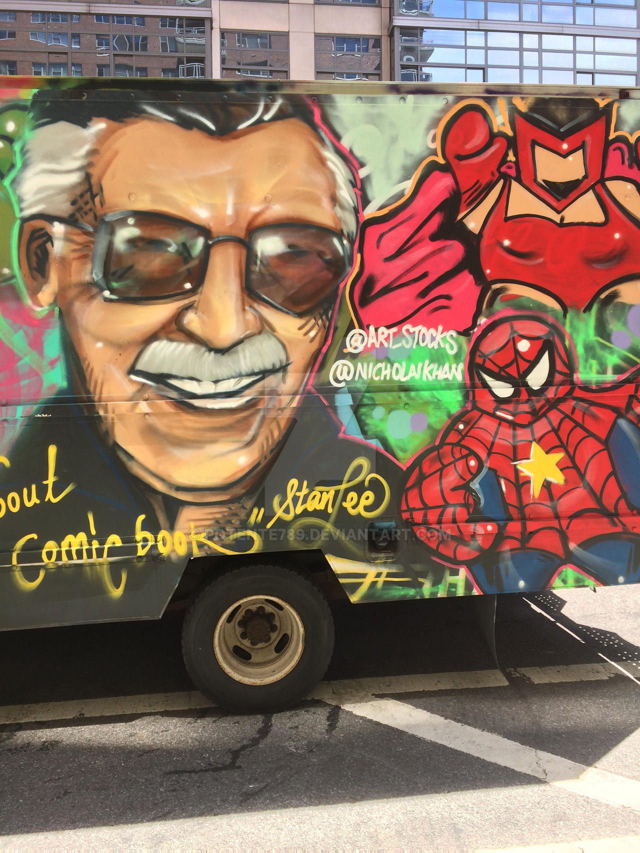 Stan Lee Graffitti Truck Art By Potente789 On DeviantArt Stan Lee Graffitti Truck Art By Potente789 On DeviantArt
