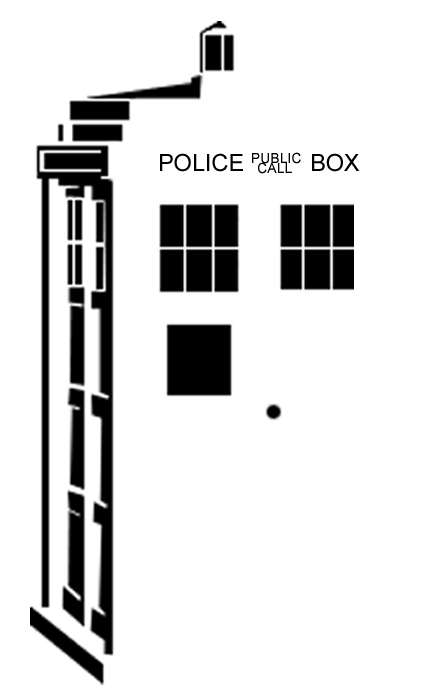 TARDIS stencil