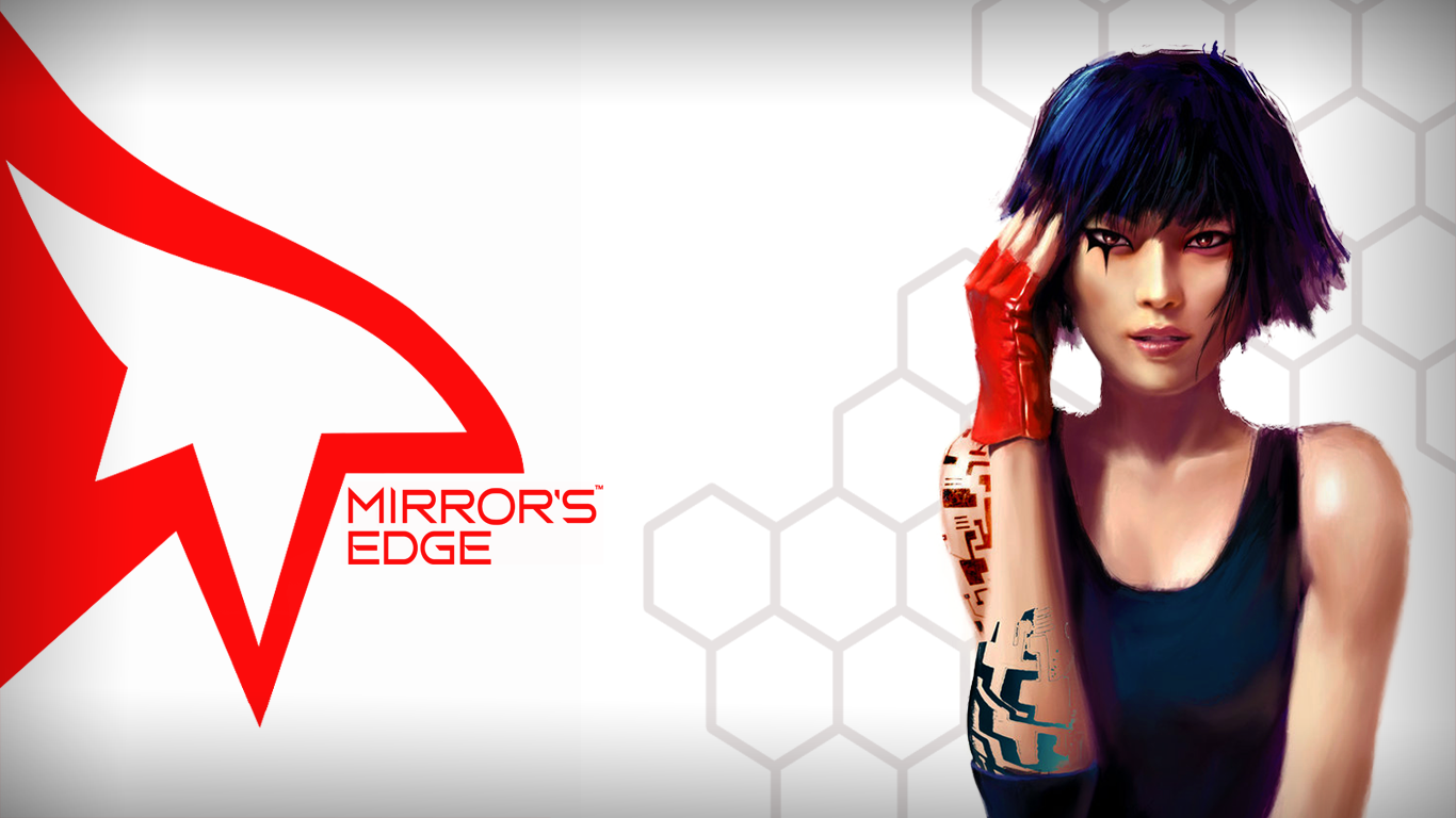 2520x1080] I made an ultra-wide Mirror's Edge wallpaper of old Faith, and  new Faith. • /r/wallpapers