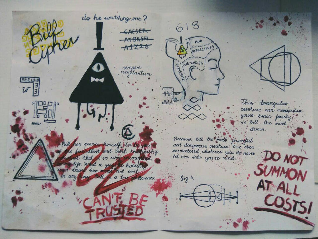 Journal 3 Bill Cipher page by Babrzy on DeviantArt