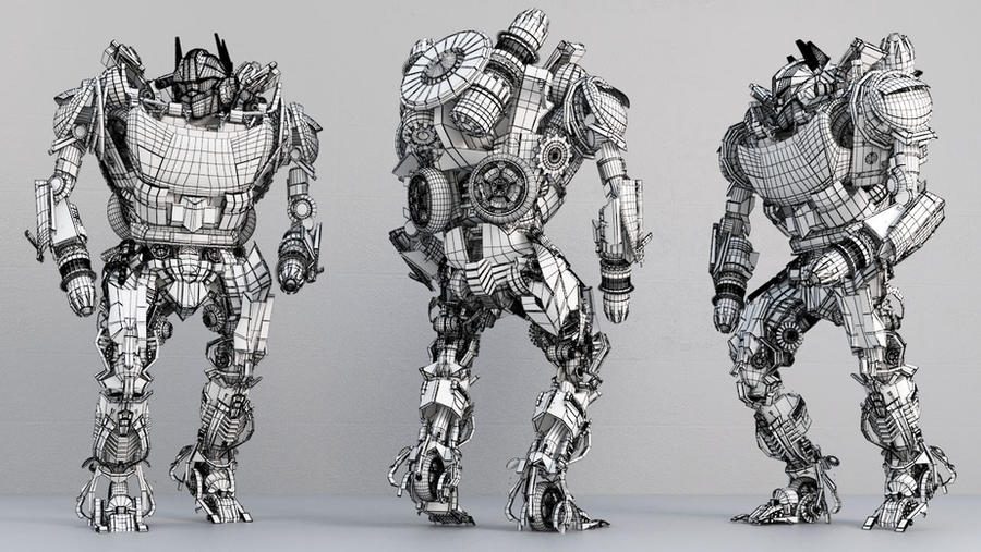 Transformer Model - wire frame by AhmedSaady on DeviantArt