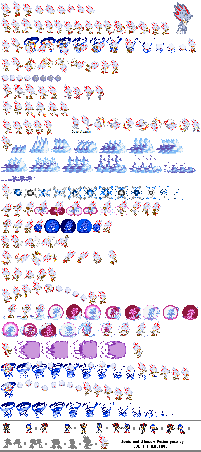 Super Sonic Sprite Sheet by RedDaDoucheHog on DeviantArt