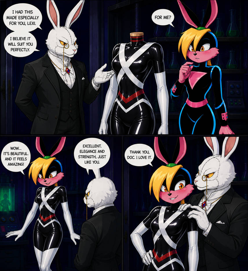 Lizard Lexa Lexi Bunny new suit v2 by LatexLizard21 on DeviantArt