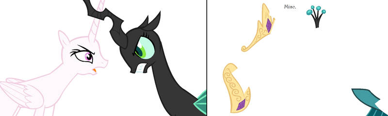 Base 1 Alicorn Princess vs Changeling Queen