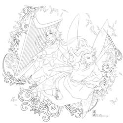 Lineart : Song of Wind by Zue