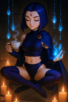 Raven teacup wind chimes daily challenge