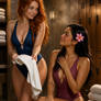 Rowan Fletcher, Shanti Riveria in a Spa