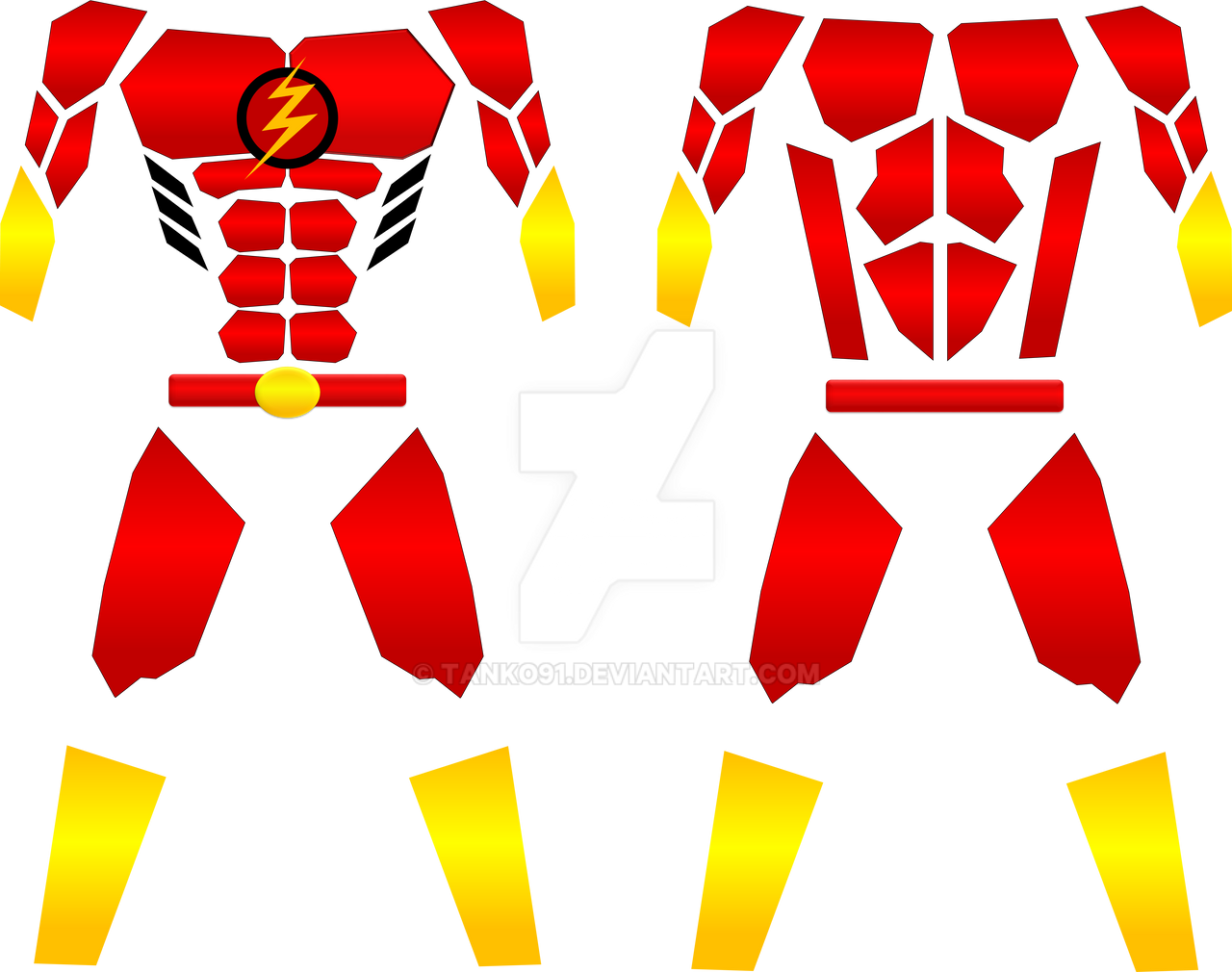The Flash Armor Template by tanko91 on DeviantArt