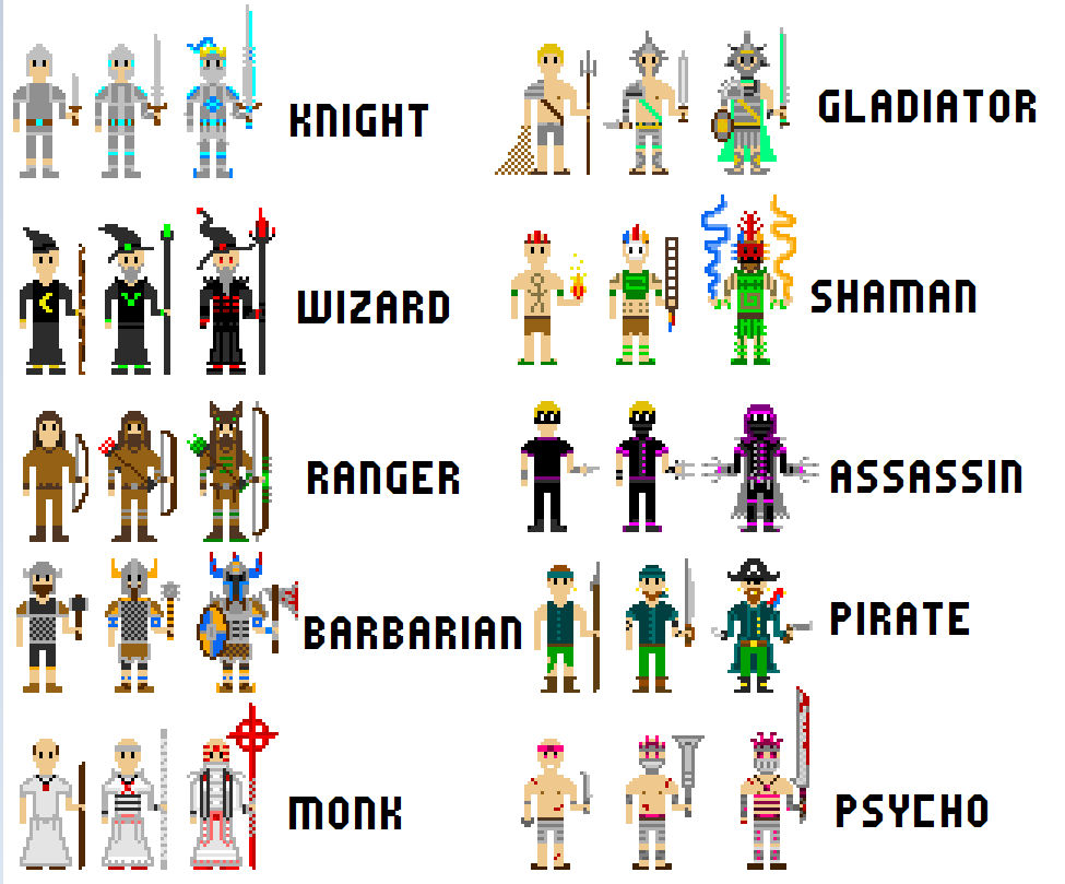 Fantasy RPG Classes Sprites By AOB Productions On DeviantArt fantasy-rpg-classes-sprites-by-aob-productions-on-deviantart