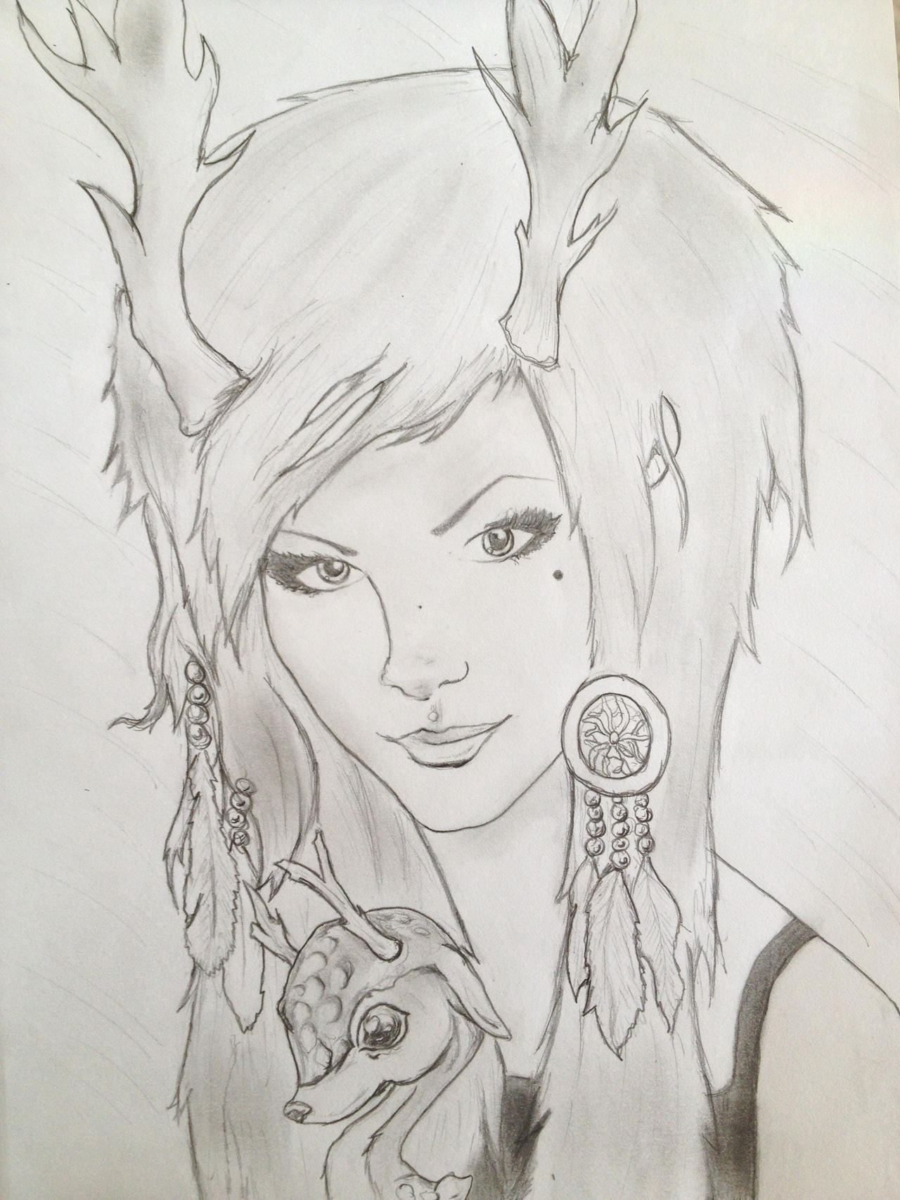 Universe Girl Sketch by Tigress1314 on DeviantArt