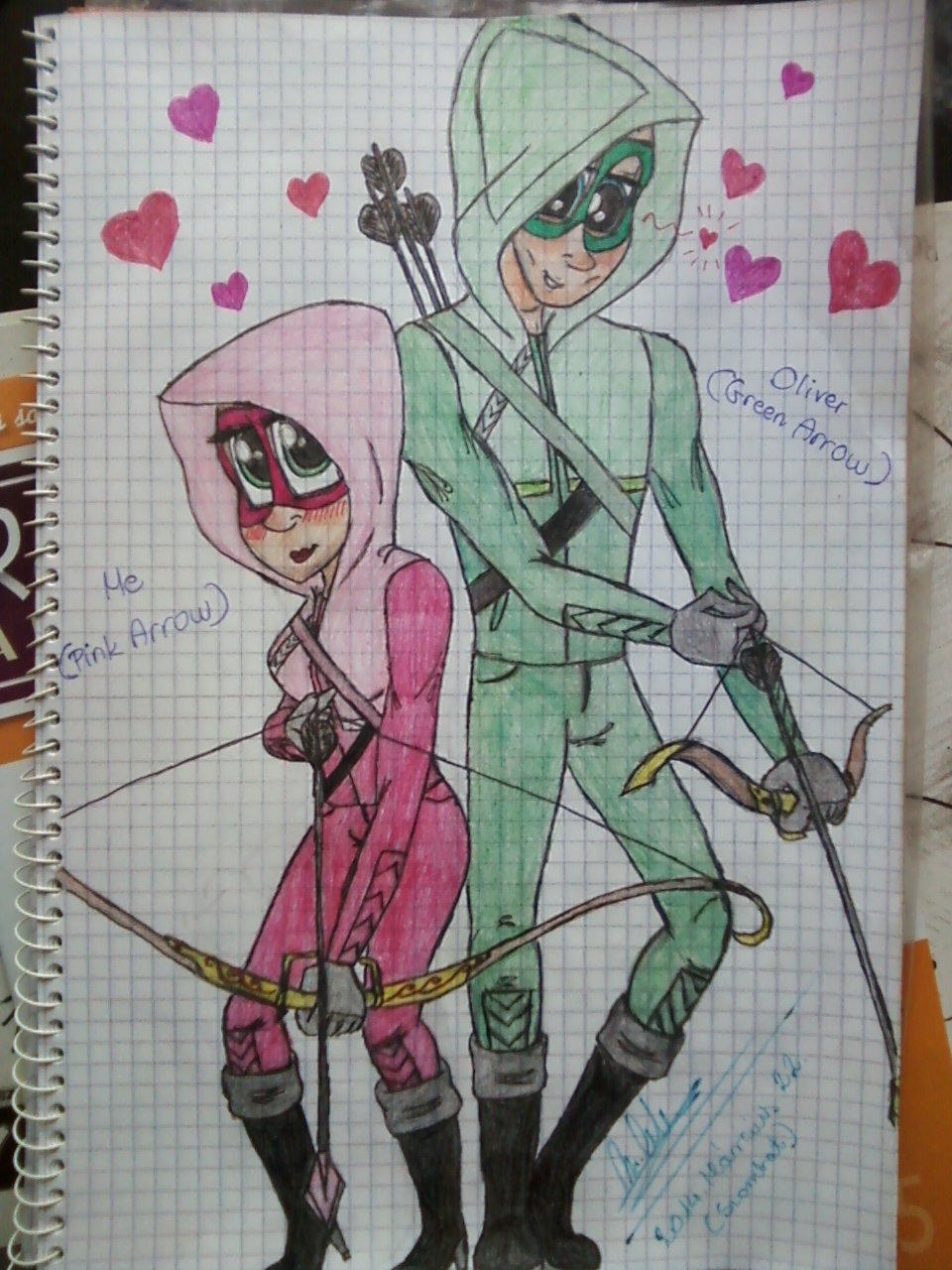 cute arrow couple (me and oliver)