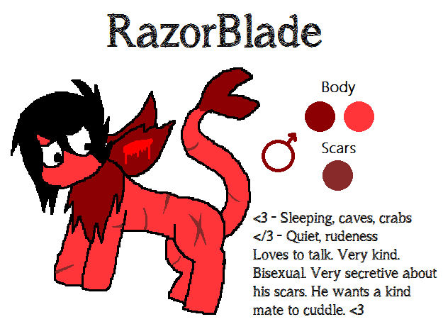 RazorBlade Reference by SlendermansSong on DeviantArt