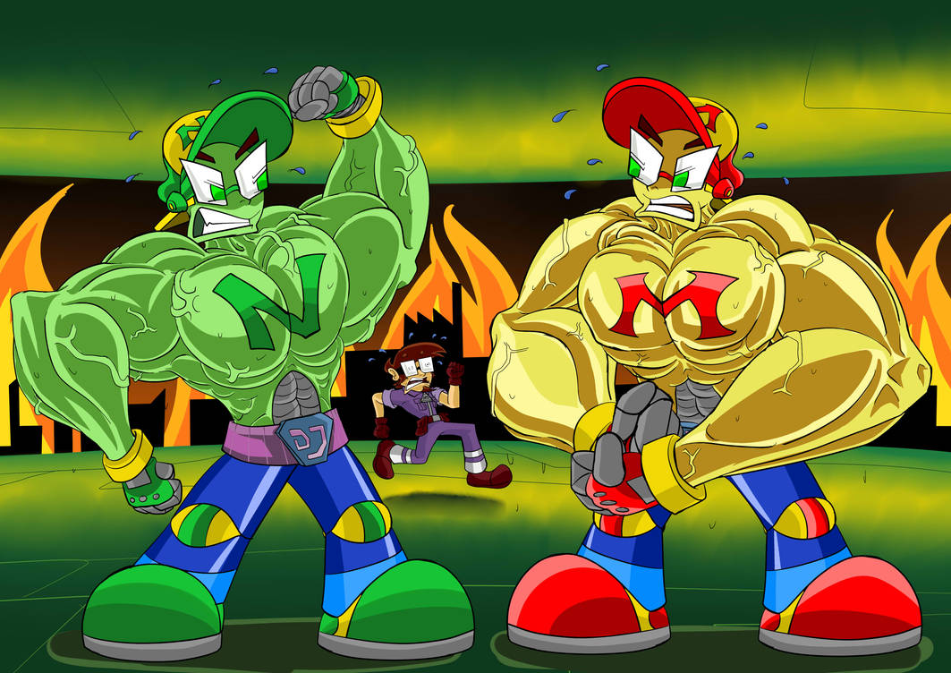 Nintendo Muscle Commission : Muscle battle by gizmo01 on DeviantArt