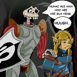 Link and Sir Dan