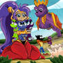 Shantae and the baby dragons