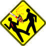 Danger: Pedestrian Crossing