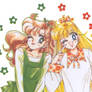 Sailor Moon Makoto and Minako Vector 01