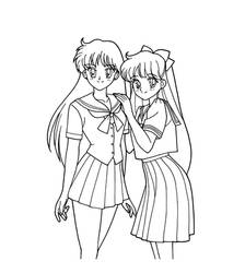 SMCP Rei Hino and Minako Aino