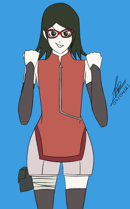 Uchiha Sarada (Boruto manga) by Hatake-Flor on DeviantArt