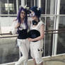 Vinyl Scratch and Rarity cosplay