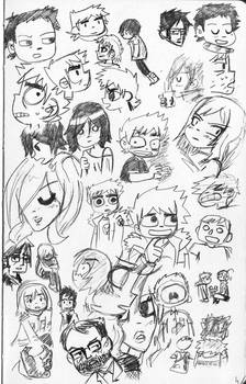 Scott Pilgrim sketches