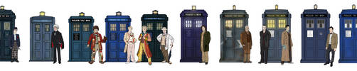 The Doctors and their TARDIS' by Ismar33